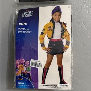 Spirit K-Pop Demon Hunters Rumi Costume - Yellow and Black